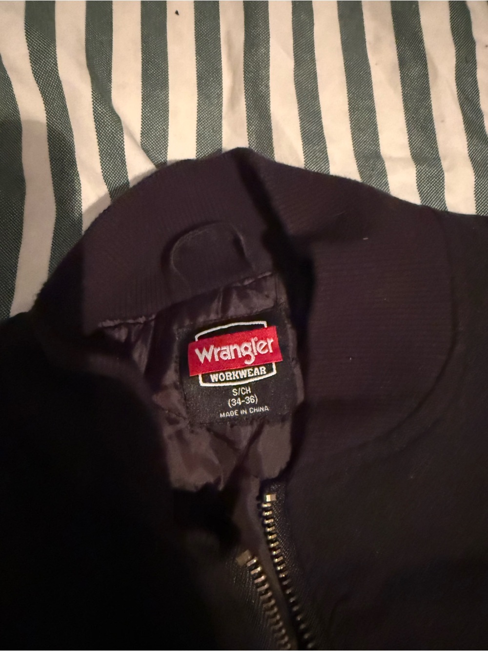 Wrangler Black Workwear vest with Red Label
